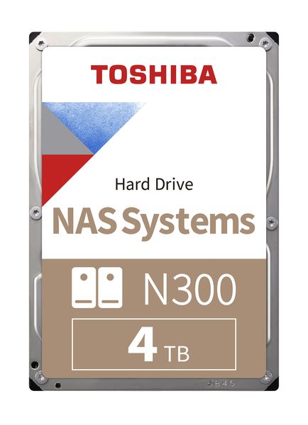 Toshiba N300 NAS Hard Drive 4TB SATA III (512MB/7200RPM)