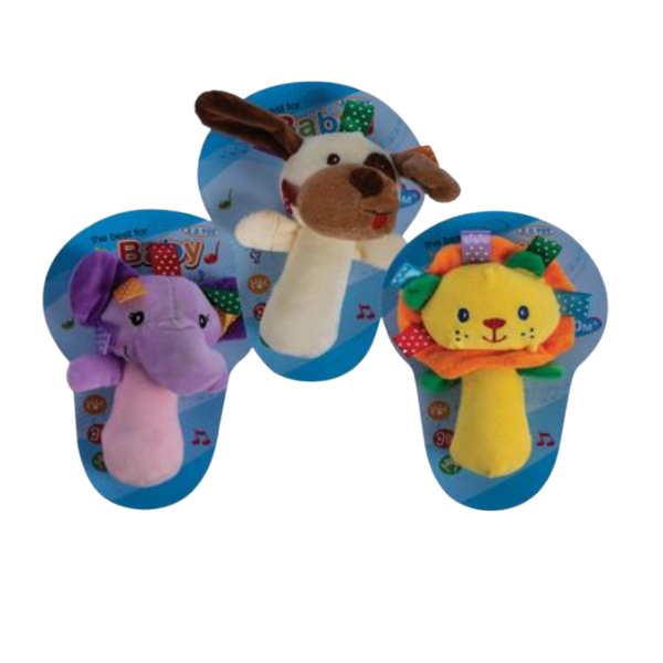 Best for Baby - Plush Rattle - Pack of 3