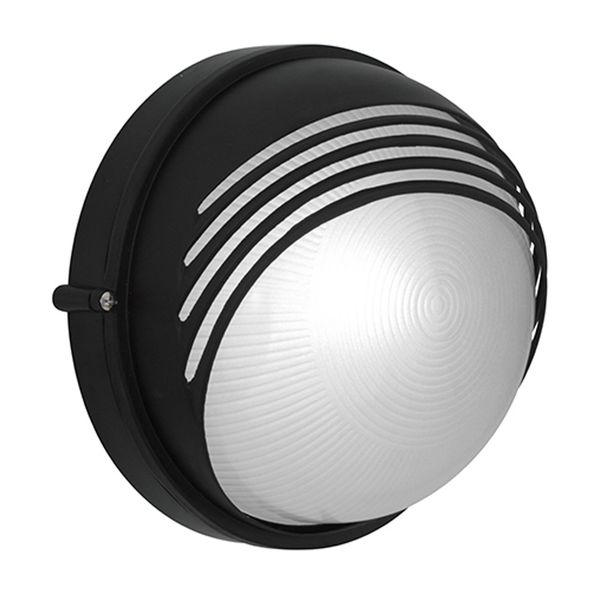 Moon Round Large B/Head 240mm Black 1x100w
