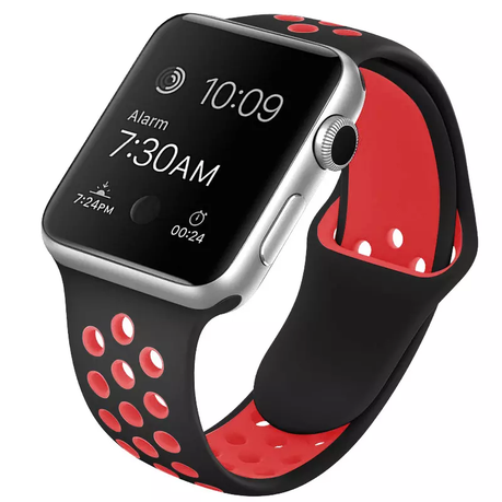 Black apple watch discount with different color bands