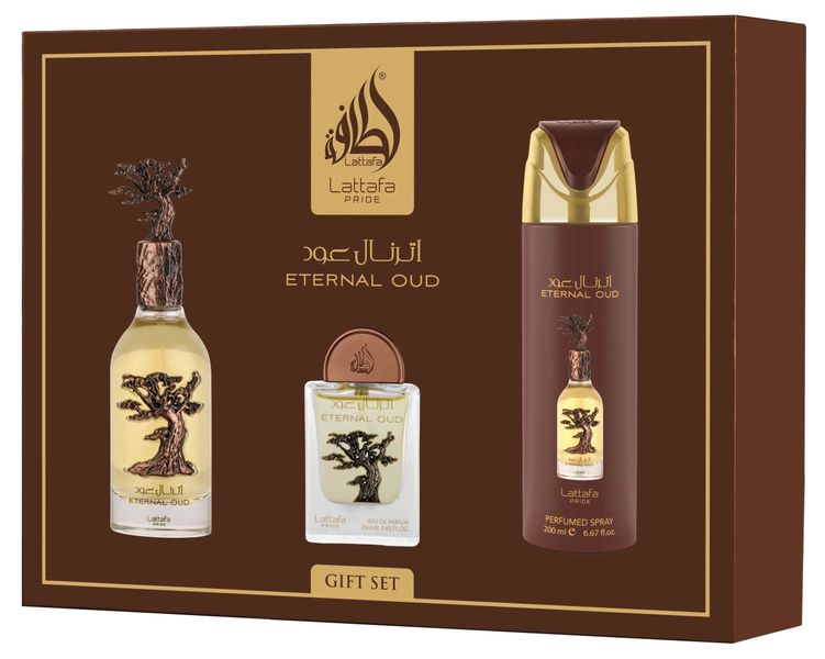 Eternal Oud 3 Piece Gift Set by Lattafa