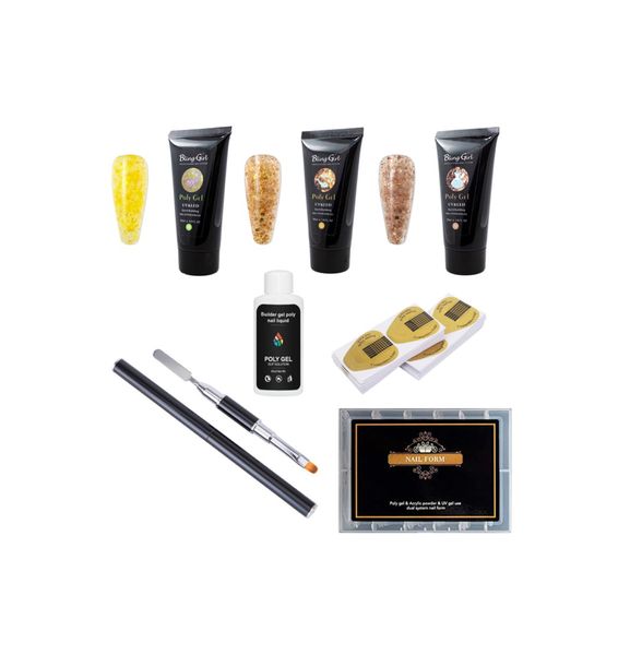 YesYouOnline Glitter Poly Gel Kit