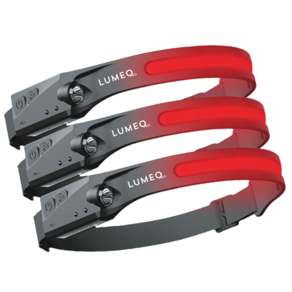 The Original Lumeo Pro RED Ultra Wide Premium Headlamp Bundle