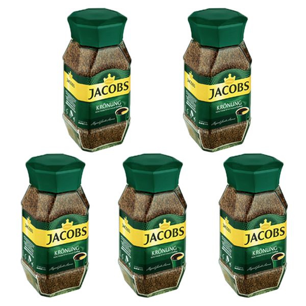 Jacobs Kronung Instant Coffee - 5 x 200g