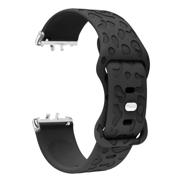 Leopard Print Engraved Silicone Band compatible with Samsung Galaxy Fit3