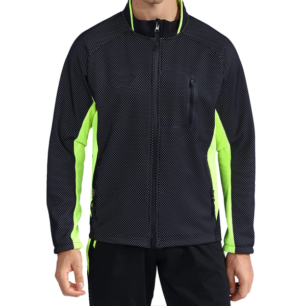 Casual Winter Jacket Thermal Cycling Coat Windproof Fleece-Lined Jacket