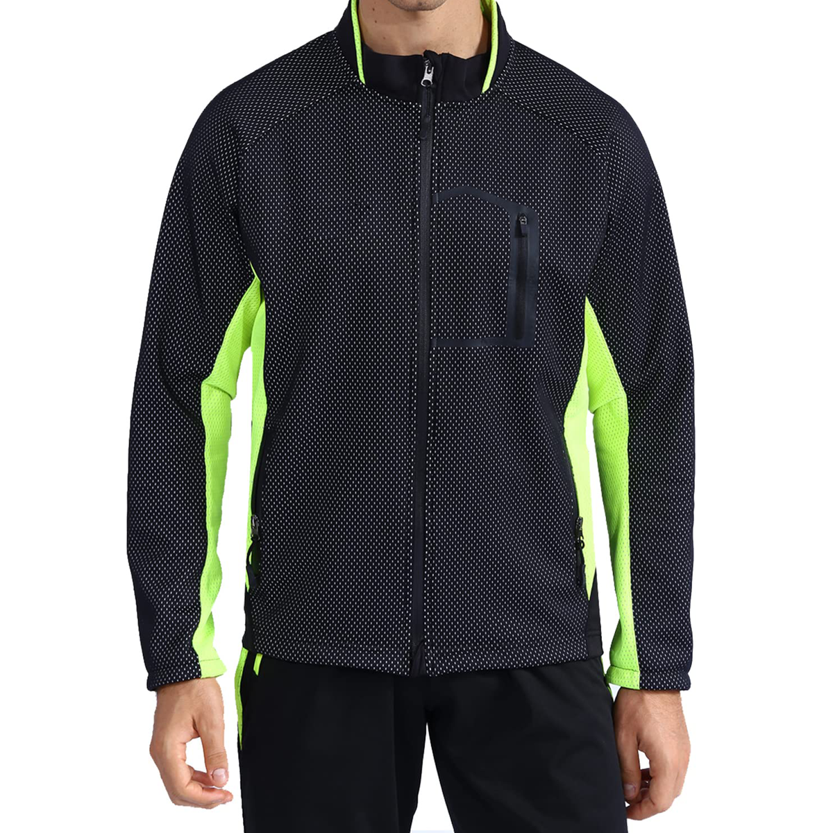 Casual Winter Jacket Thermal Cycling Coat Windproof Fleece-Lined Jacket