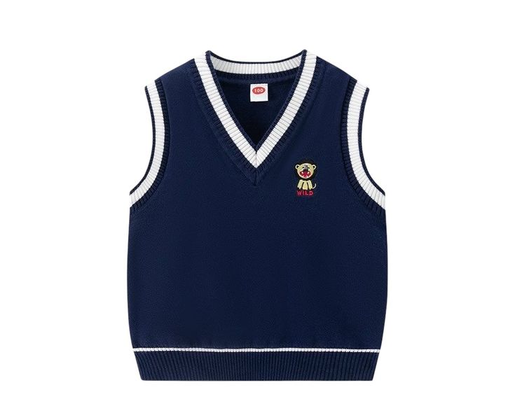 Wild Cub Sweater Vest for Boys