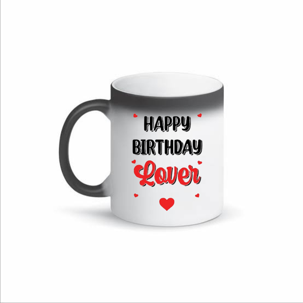 Happy birthday lover color changing mug
