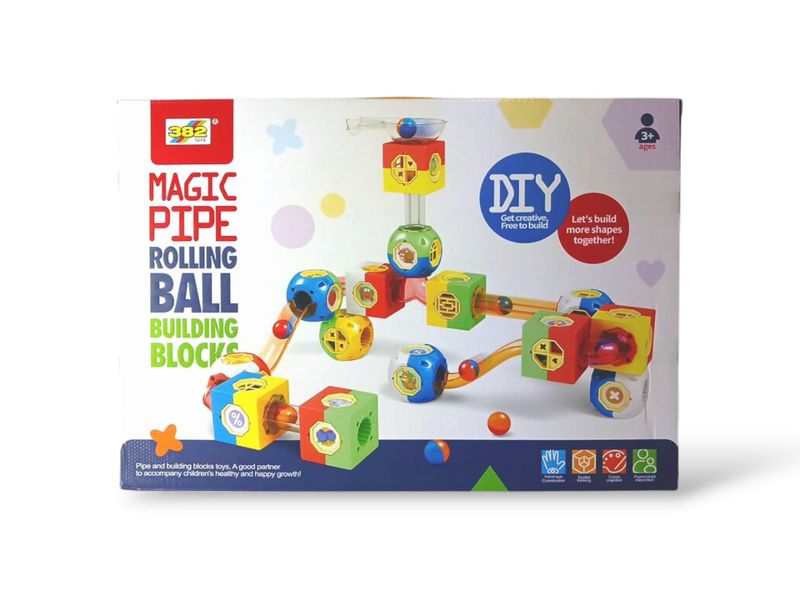 Marble Run Maze Track And Building Blocks