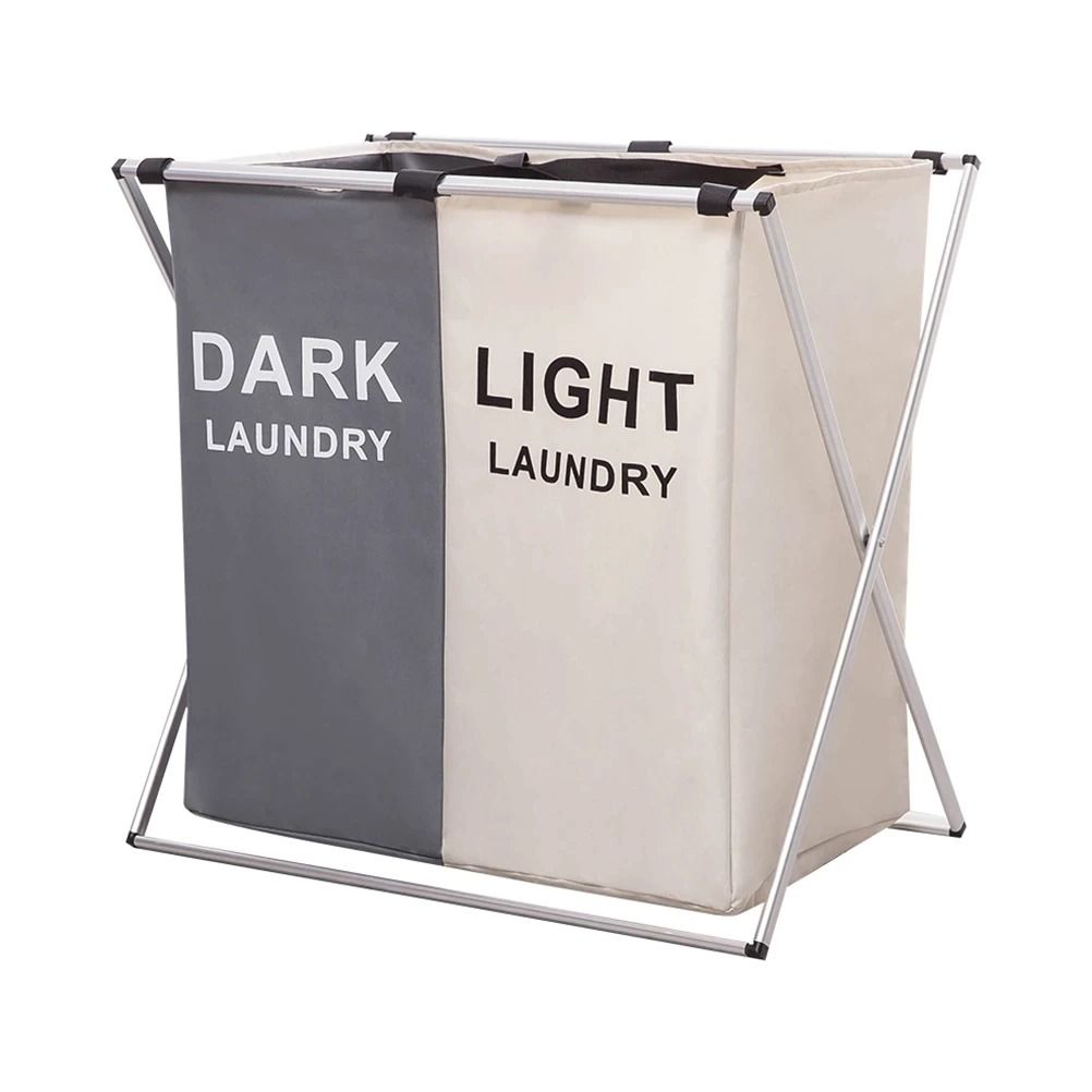 2 compartments Large Laundry Basket | Shop Today. Get it Tomorrow ...