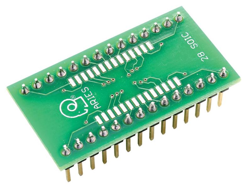 Aries (LCQT-SOIC28) IC Adapter - 28-SOIC to 28-DIP