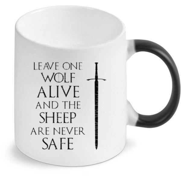 Leave One Wolf Alive Game Of Thrones Magic Colour Changing Gift Coffee Mug