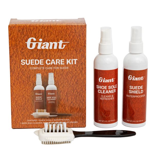 Giant Suede Shoe Care Kit - Sole Cleaner, Sued Shield &amp; Brush