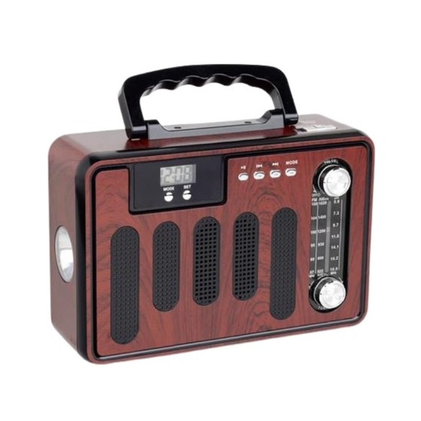 YS-606BT Retro FM/AM/SW 3 Band Receiver Radio with USB