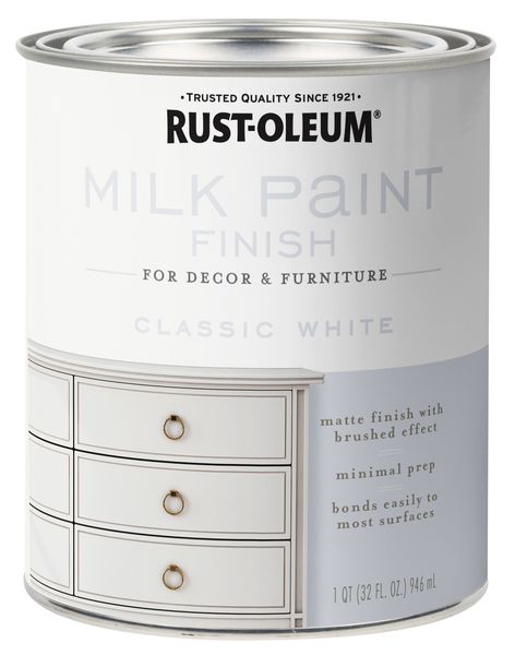 Rust-Oleum Milk Paint Classic White 946ml