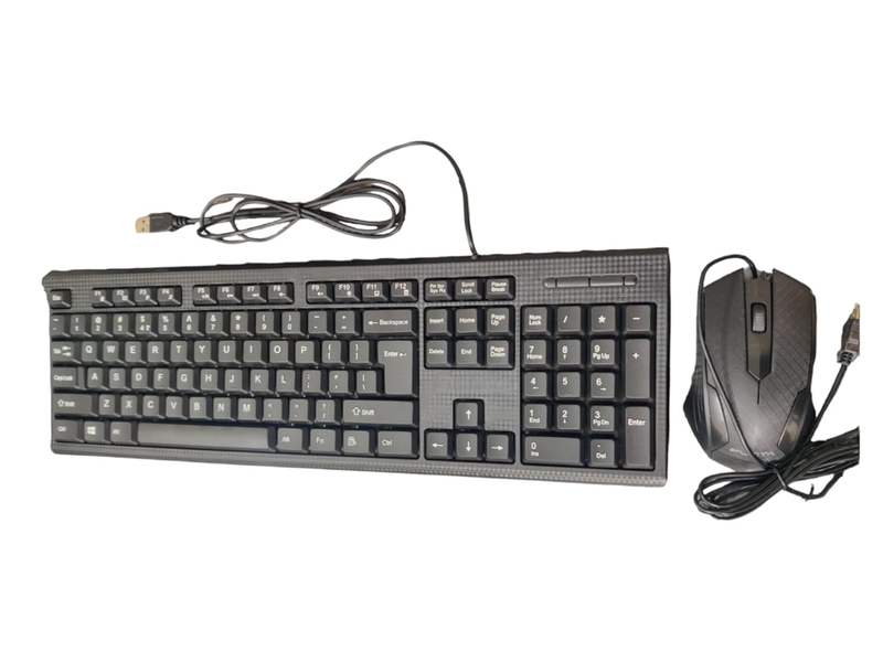 Wired Keyboard &amp; Mouse Combo - Ultra-Slim Design, Silent Click, 1600 DPI