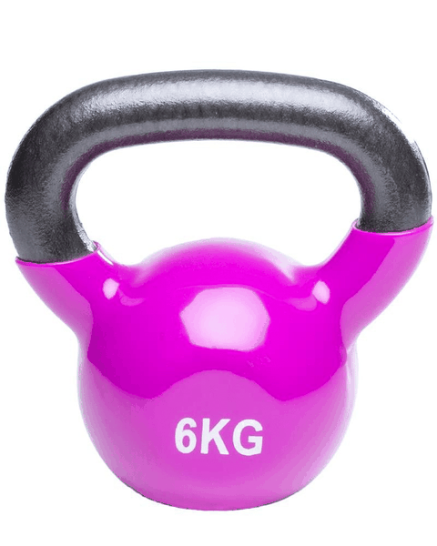 Mitzuma Purple Vinyl Coated Kettlebell - 6kg