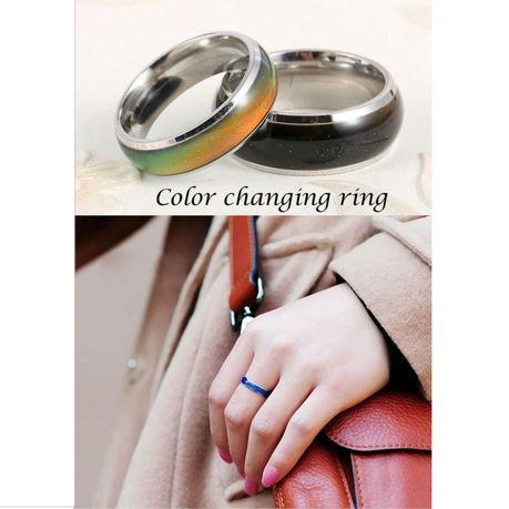 Mood Ring Temperature Emotion Feeling Colour Changing Band Rings + Gift  Pouch