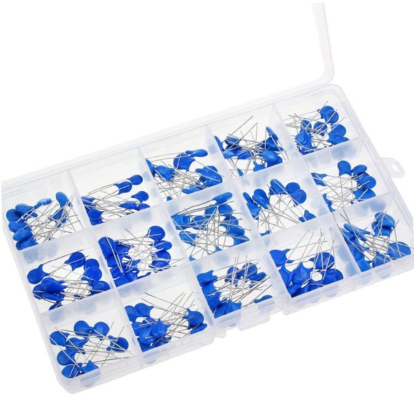 180 Pcs 15 Values High Voltage Dip Ceramic Compatible with Universal