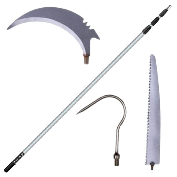 Garden Extendable Fruit Picker Pruning Tool Set of 4 - 1.9m