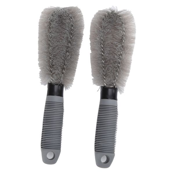10in Wheel Hub Brush Ergonomic Handle Cleaning Tool