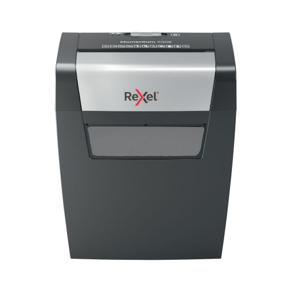 Rexel Momentum X308 P3 Cross Cut 8 Sheet Paper Shredder, 15L Bin