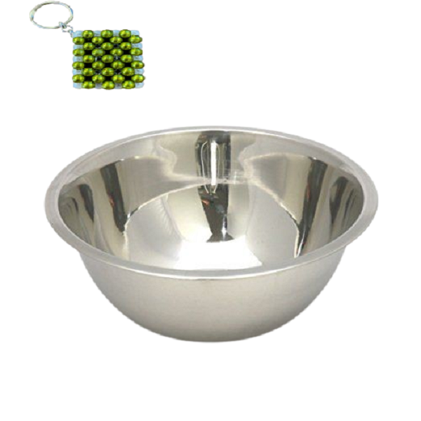 Stainless Steel Mixing Bowl With Lid-&amp; A Key Holder