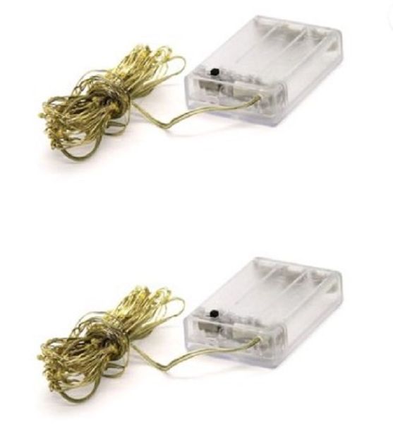 10M Copper Wire Battery Operated Fairy Light White