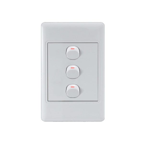 3 X Ausma 3 Lever Wall Switch A103 image