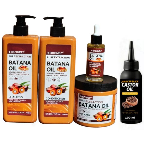 Batana Oil Pure Extraction Shampoo, Conditioner, Mask, Oil &amp; Castor Oil