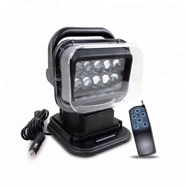 Waterproof 360 Degrees Rotating LED Spot Light Remote Control Truck Boat