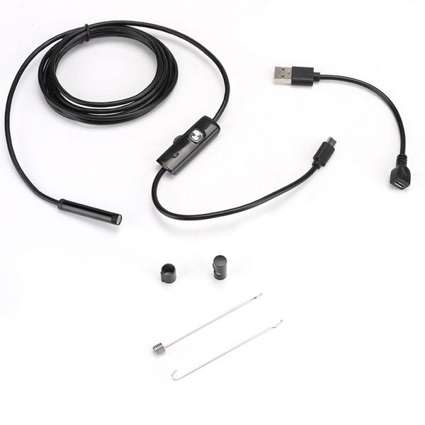 2-in-1 HD Waterproof Endoscope 2m Cable