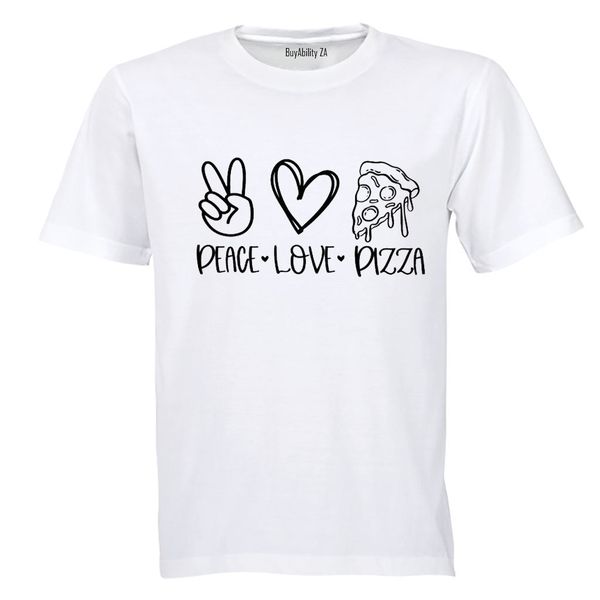 Peace. Love. Pizza - Kids T-Shirt