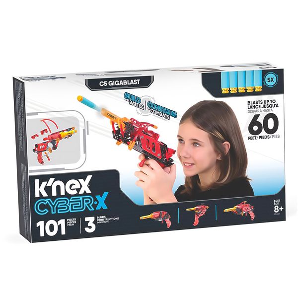 Knex - Cyber-X C5 Gigablast Building Set - 101 Pieces/3 Builds