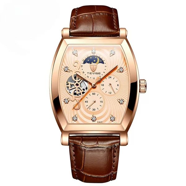 ZELTRYN Barrel shaped men's watch with tourbillon