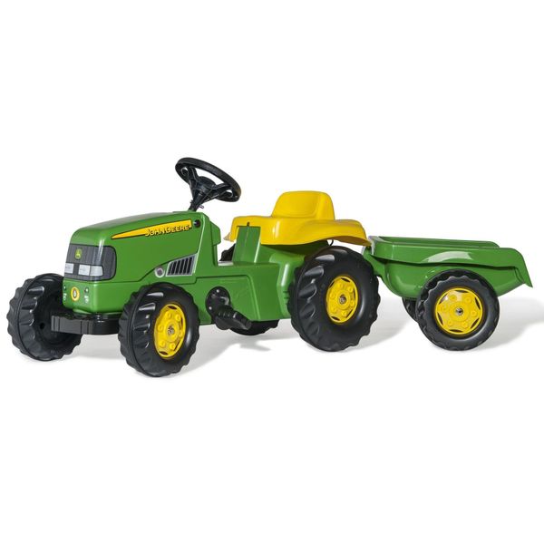 rollyKids John Deere Pedal Tractor with Trailer