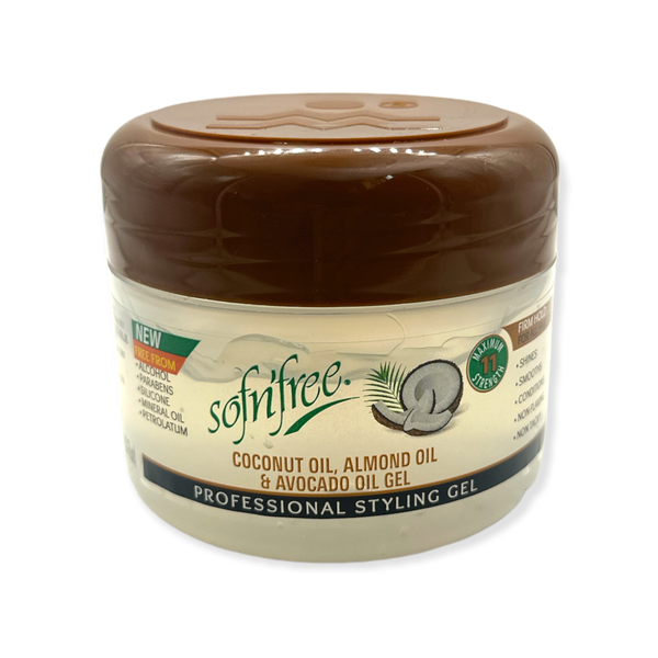 Sofn'Free Stylin Gel with Coconut Oil, Almond Oil &amp; Avocado Oil Gel 250ml