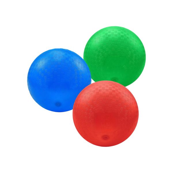 9 Inch Kickball Playground Ball, Dodgeball Balls, 3 Square Balls