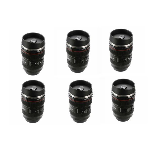 PP Camera Lens Cup Coffee Travel Mug - Set of 6