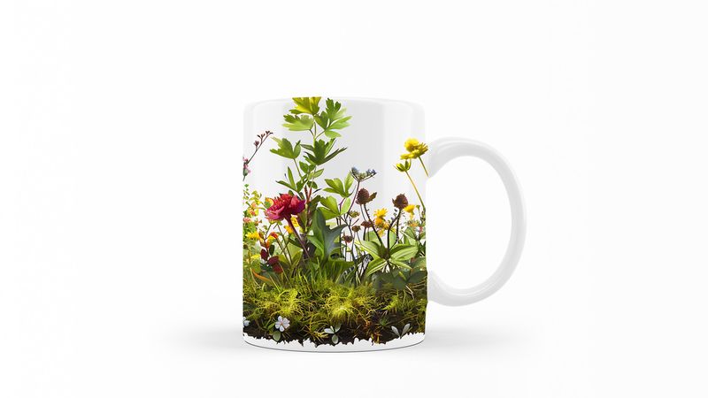 Designer Art Coffee Mug - 502-Watercolor-Floral