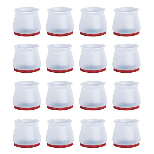 16 Pieces Of Stretchable Universal-Fit Furniture Legs Slider &amp; Floor Protectors