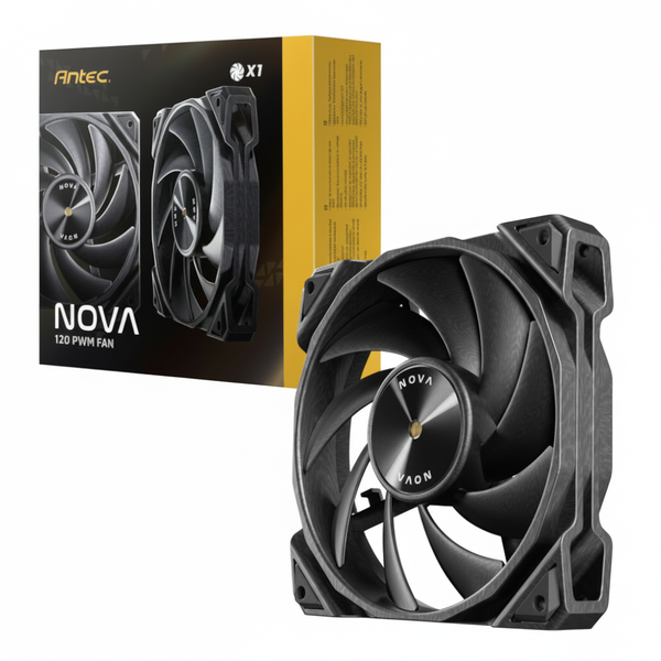 Antec 120mm PWM Case Fan - High-Performance Cooling, Black