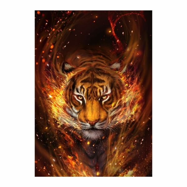 Fire Tiger - A1 Poster