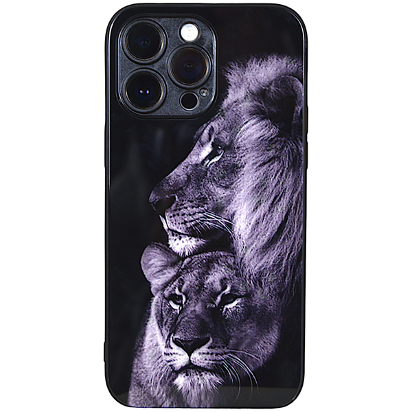 Hard Black - Phone Case with Lion Photograph &amp; Pro Cam - Iphone 14 Pro Max
