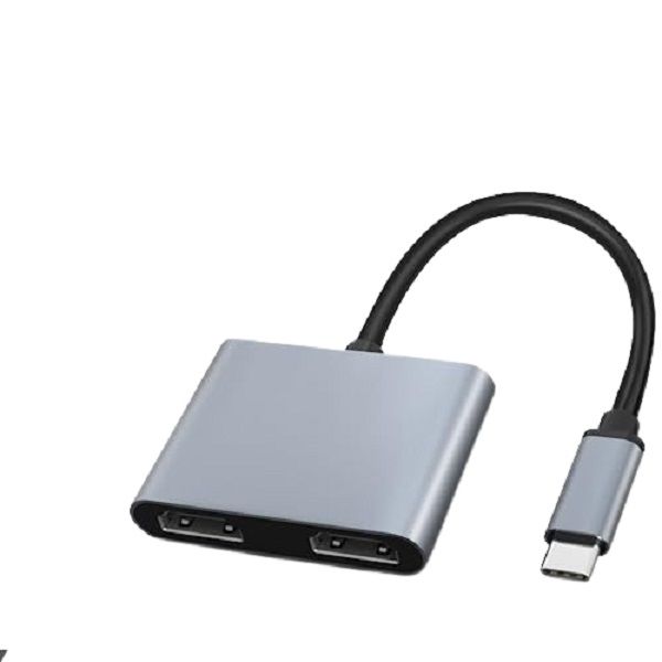 USB-C to 2 HDMI 4K@60HZ Port Dual Monitor Adapter Converter