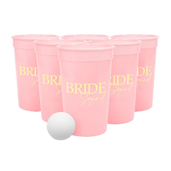 LUMOSS - Bachelorette Beer Pong Set - Bride Squad