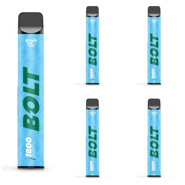Bolt MMF 1800 Puffs Disposable Vapes 20MG - Mint Ice (Pack of 5)