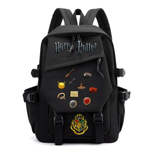 Schoolbag Film Merchandise Cartoon Harry Potter Canvas Backpack
