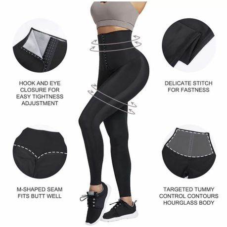 Womens Shapewear Sauna Pants High Waist Tight Sports Fitness Pants Breasted  Abdomen Control Sweat Three/five/nine Point Pants